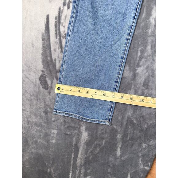 American Eagle Jeans Women's Mid Rise Straight Super Stretch Size 14 - Picture 2 of 11